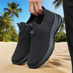 Men's Walking Shoes - Mesh Slip-On Pair