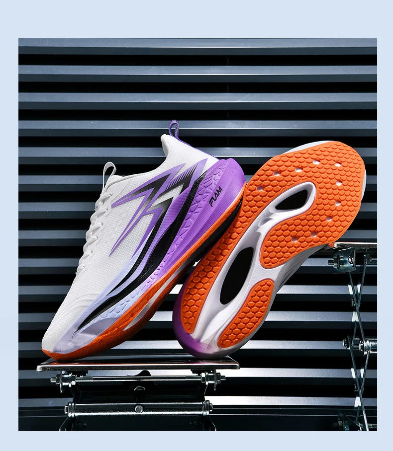 Men's Running Shoes - Air-Mesh Athletic Pair