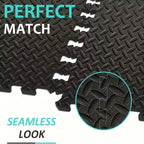 Gym Floor Tiles - 16-Piece Interlocking Set