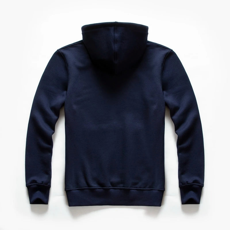 Men's Hoodie - Cotton-Blend Casual Pullover