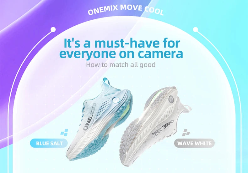 Running Shoes - Air-Mesh Lace-Up Pair