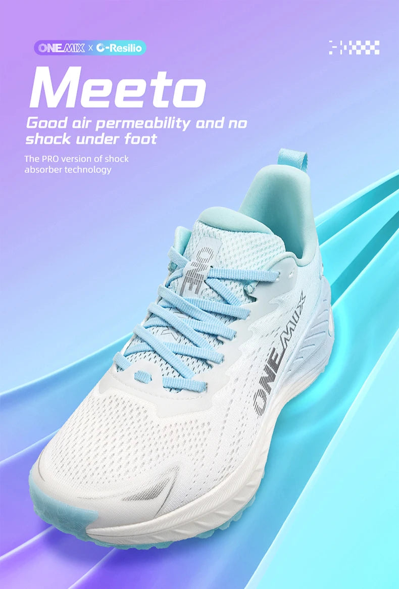 Running Shoes - Air-Mesh Lace-Up Pair