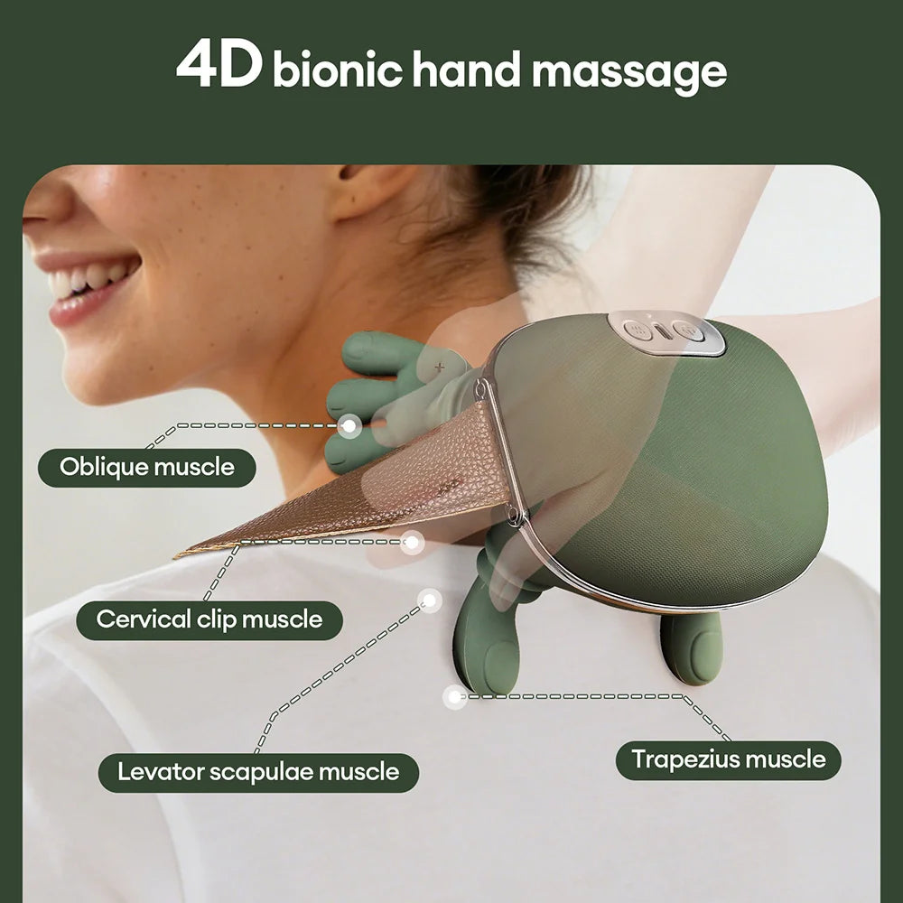 Neck Massager - Wireless Shoulder and Trapezius Device