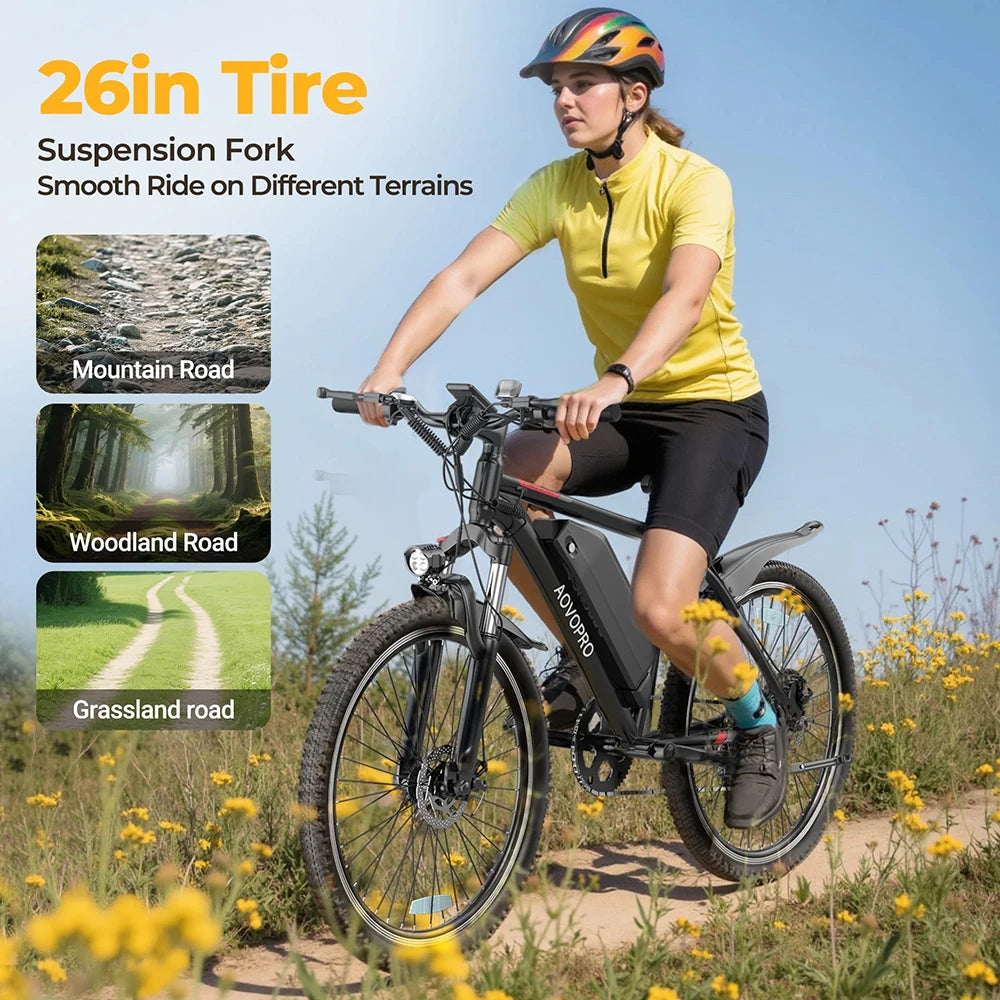 Electric Bicycle - 26-Inch Battery-Powered Bike