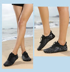 Men's Water Shoes - Mesh Lace-Up Aqua Shoes