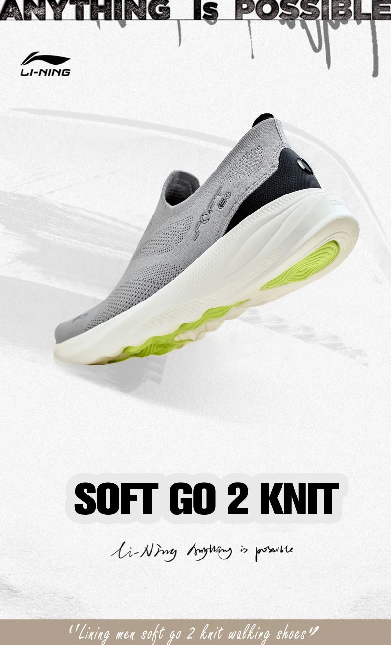 Men's Walking Shoes - Slip-On Knit Pair