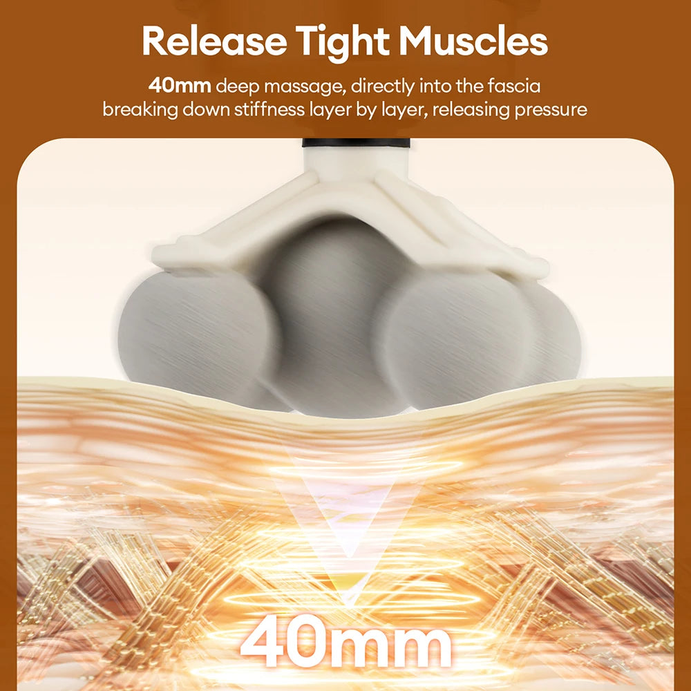 Massage Gun - 11-Head Percussion Device