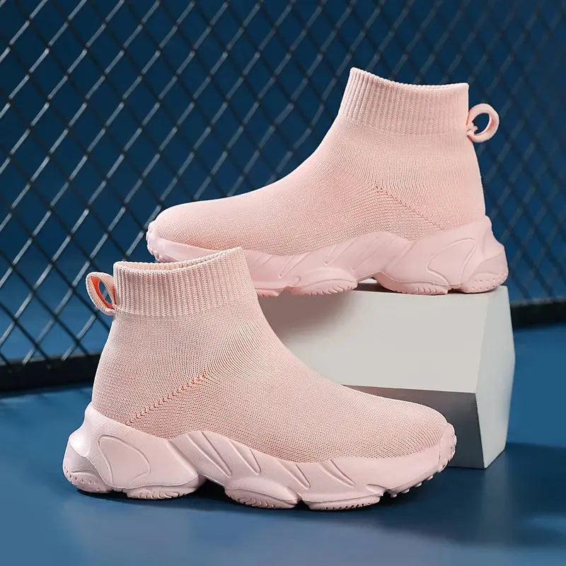 Kids High Top Sneakers – Running Fit - product view 4