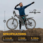 Electric Bicycle - 26-Inch Battery-Powered Bike