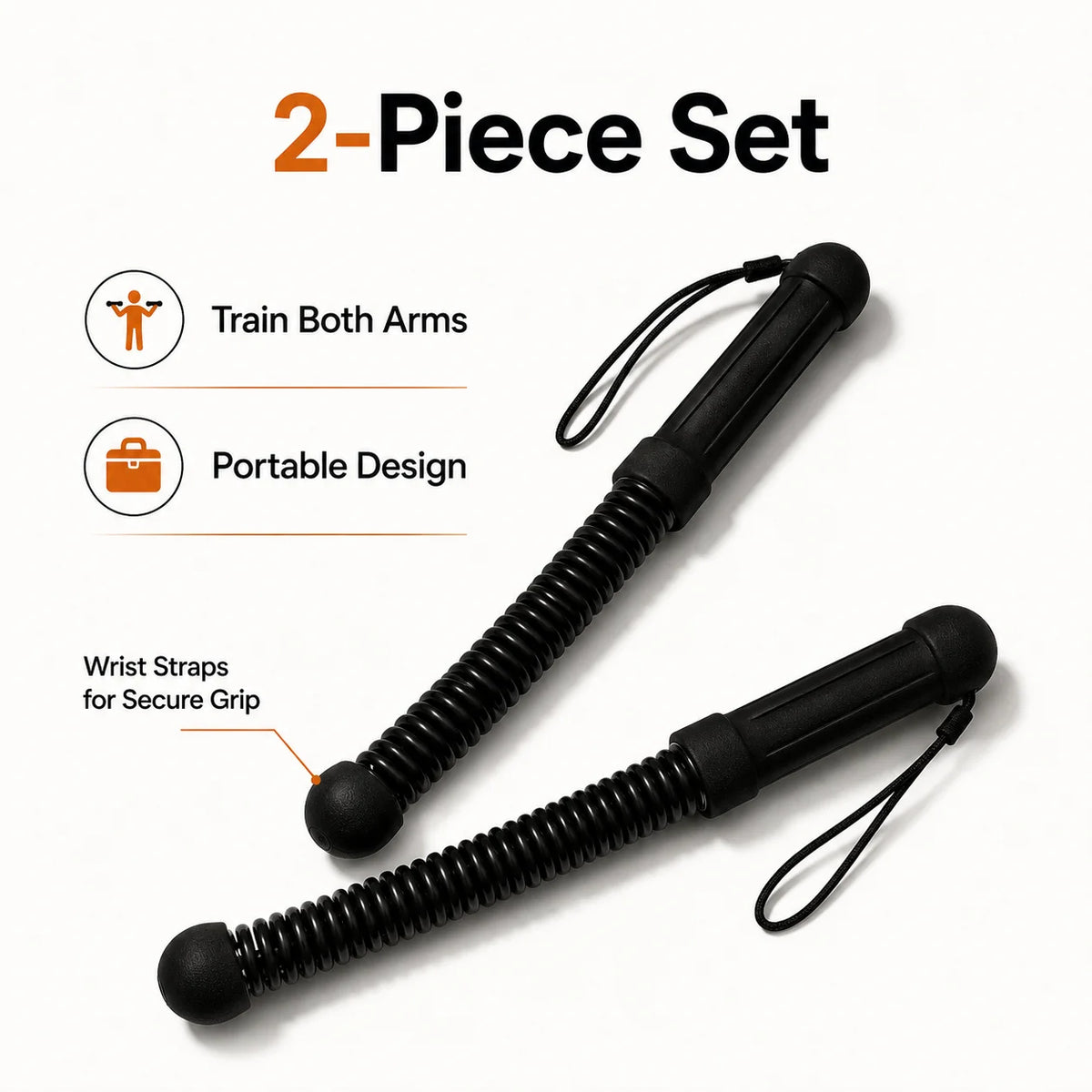 Battle Ropes - Cordless Spring Resistance Pair