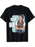 Cotton Graphic Crew Neck T-Shirt – Made in USA - product view 1