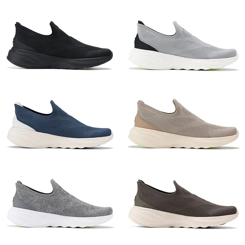 Men's Walking Shoes - Slip-On Knit Pair