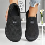 Women's Walking Shoes - Air-Mesh Lace-Up Pair