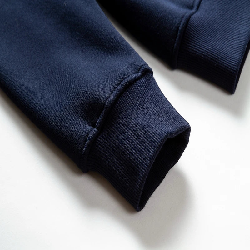 Men's Hoodie - Cotton-Blend Casual Pullover