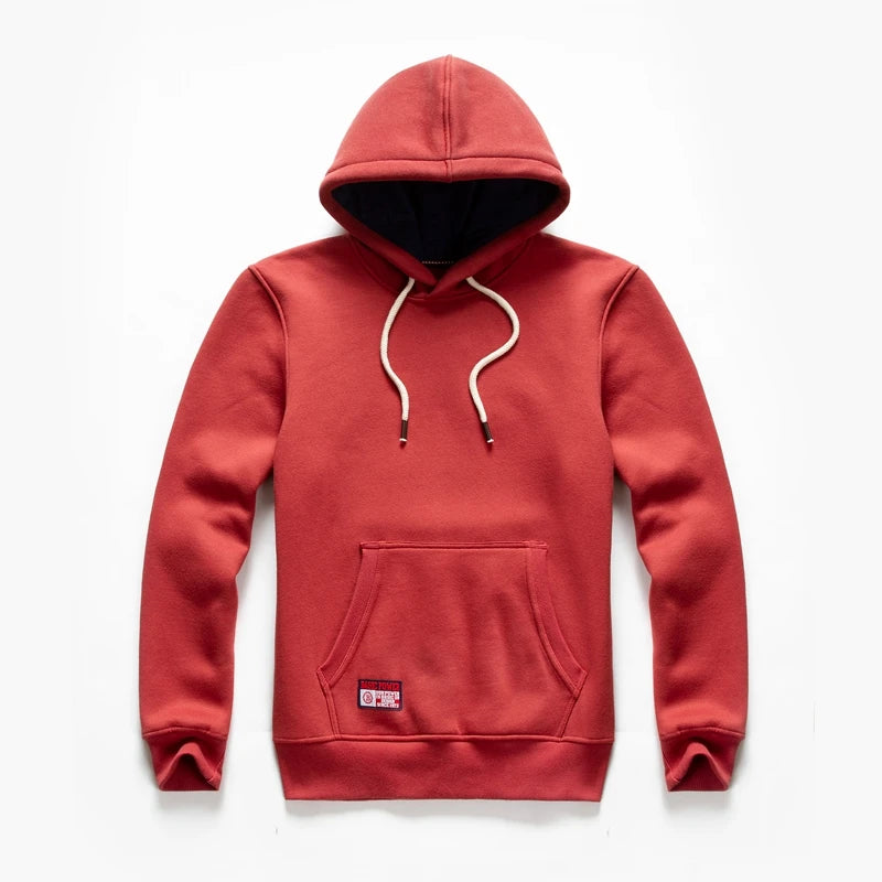 Men's Hoodie - Cotton-Blend Casual Pullover