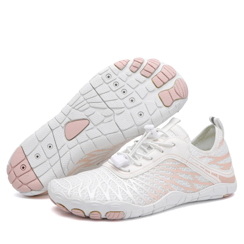 Men's Water Shoes - Mesh Lace-Up Aqua Shoes