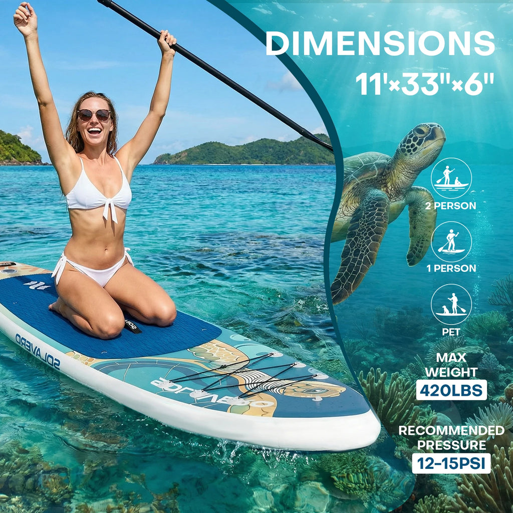 Inflatable Paddle Board - EVA Deck SUP Set