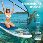 Inflatable Paddle Board - EVA Deck SUP Set
