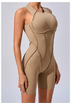 Women's Workout Jumpsuit – Padded Activewear Bodysuit