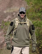 Men's Outdoor Hoodie - Multi-Pocket Warm Layer