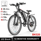 Electric Bicycle - 26-Inch Battery-Powered Bike