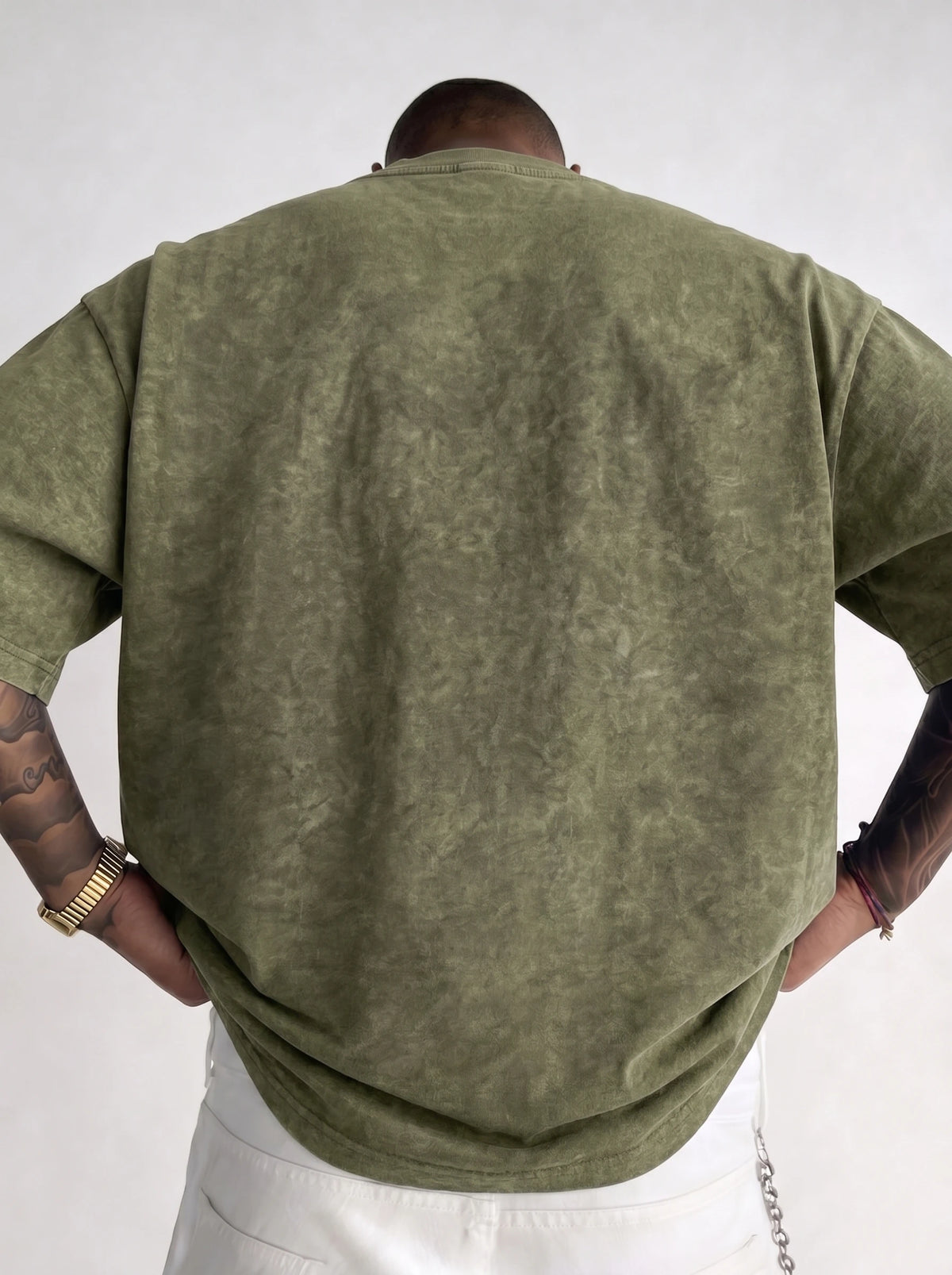 Men's Vintage Acid-Wash T-Shirt – Oversized Fit - product view 16
