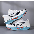 Men's Running Shoes - Air-Mesh Lace-Up Pair