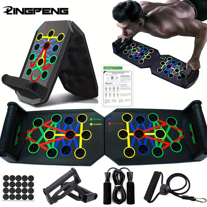 Push-Up Board - Foldable Handle Training Set