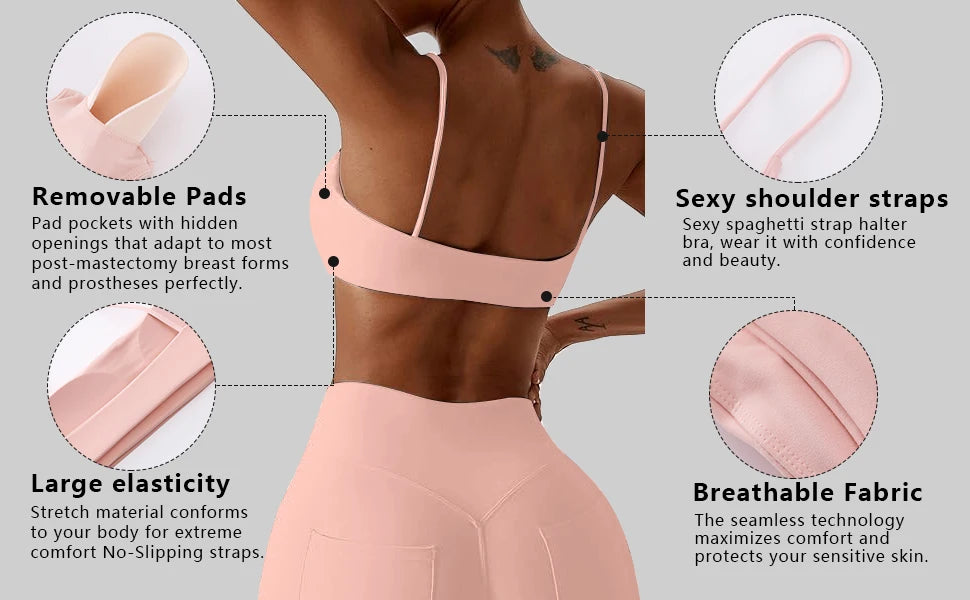 Women's Sports Bra - Cross-Back Training Top