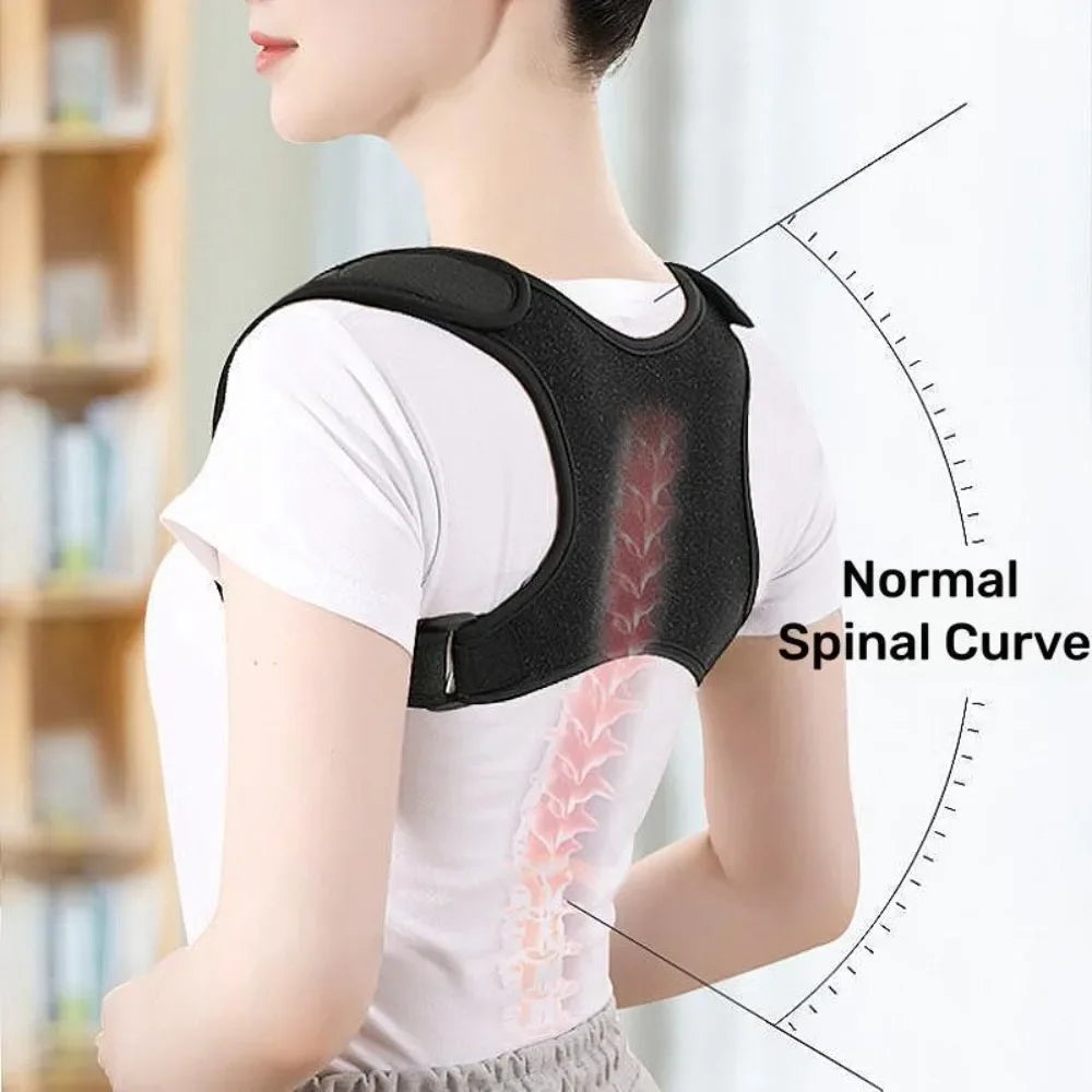 Back Support Brace - Adjustable Strap Design