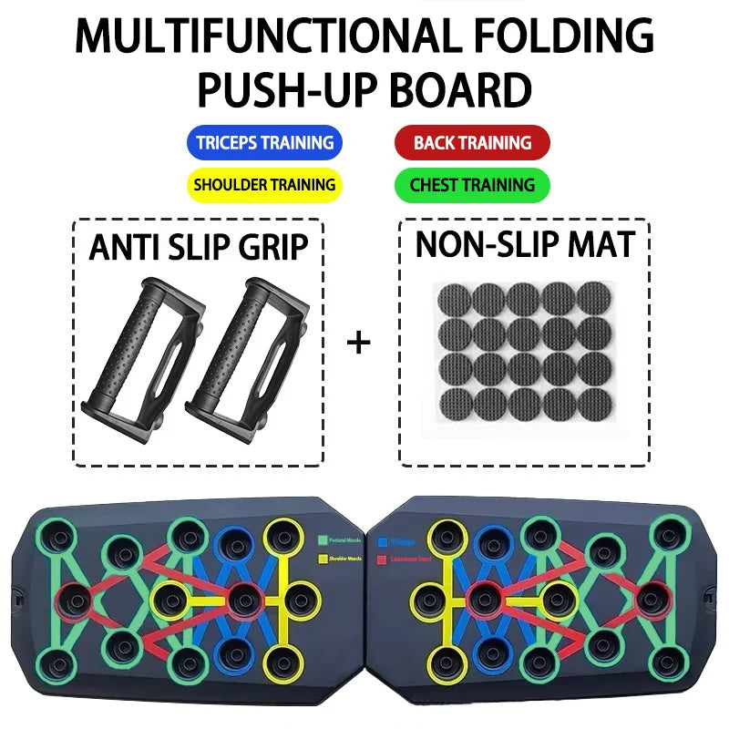 Push-Up Board - Foldable Handle Training Set