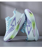 Men's Running Shoes - Air-Mesh Lace-Up Pair