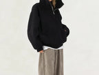 Women's Zip Hoodie - Loose Polyester Layer