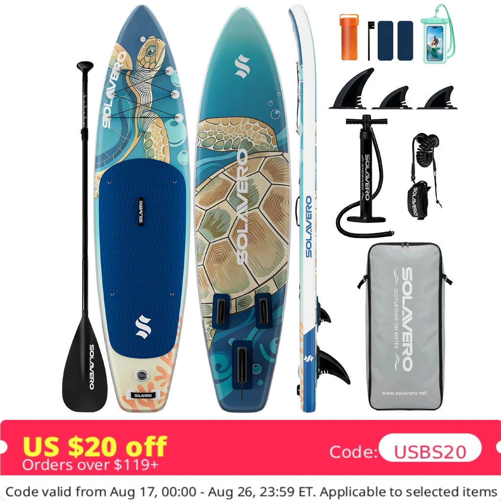 Inflatable Paddle Board - EVA Deck SUP Set