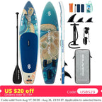 Inflatable Paddle Board - EVA Deck SUP Set