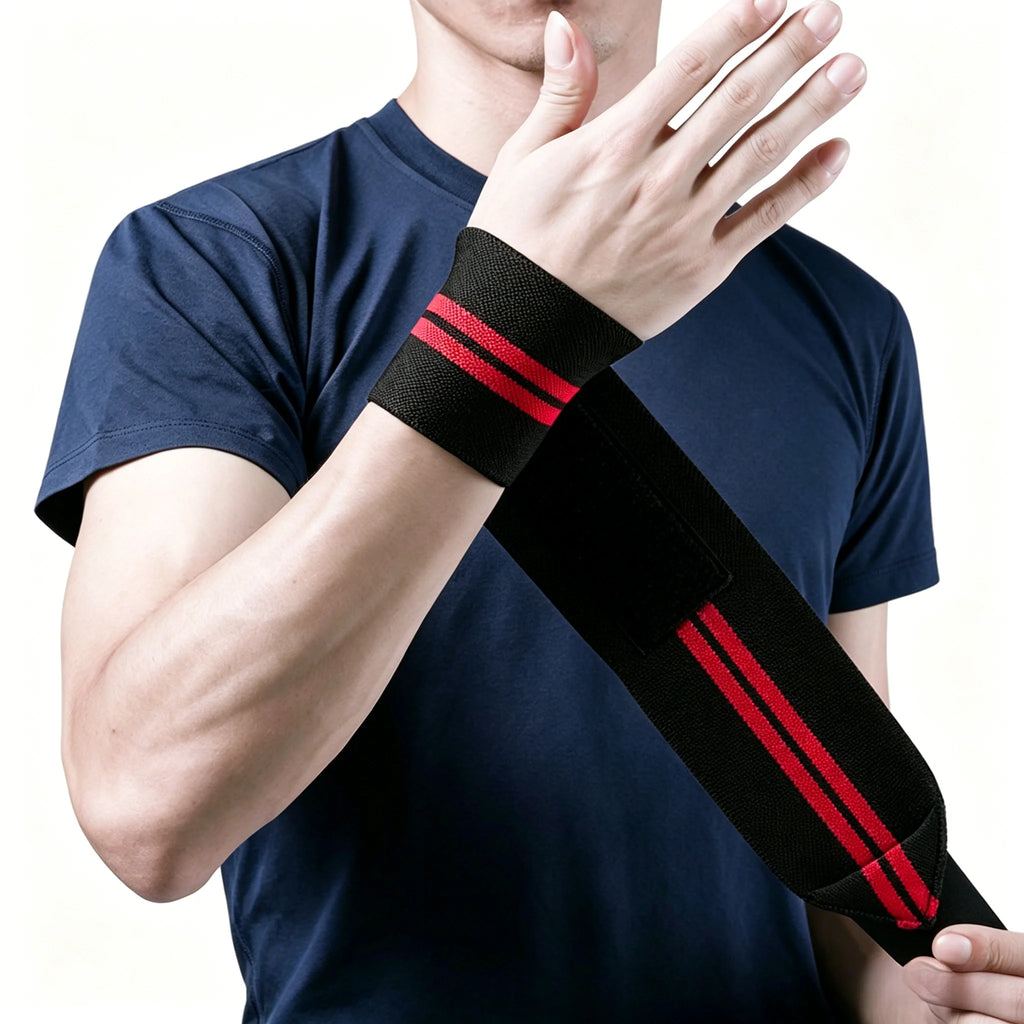 Wrist Wraps - Adjustable Weightlifting Support Pair