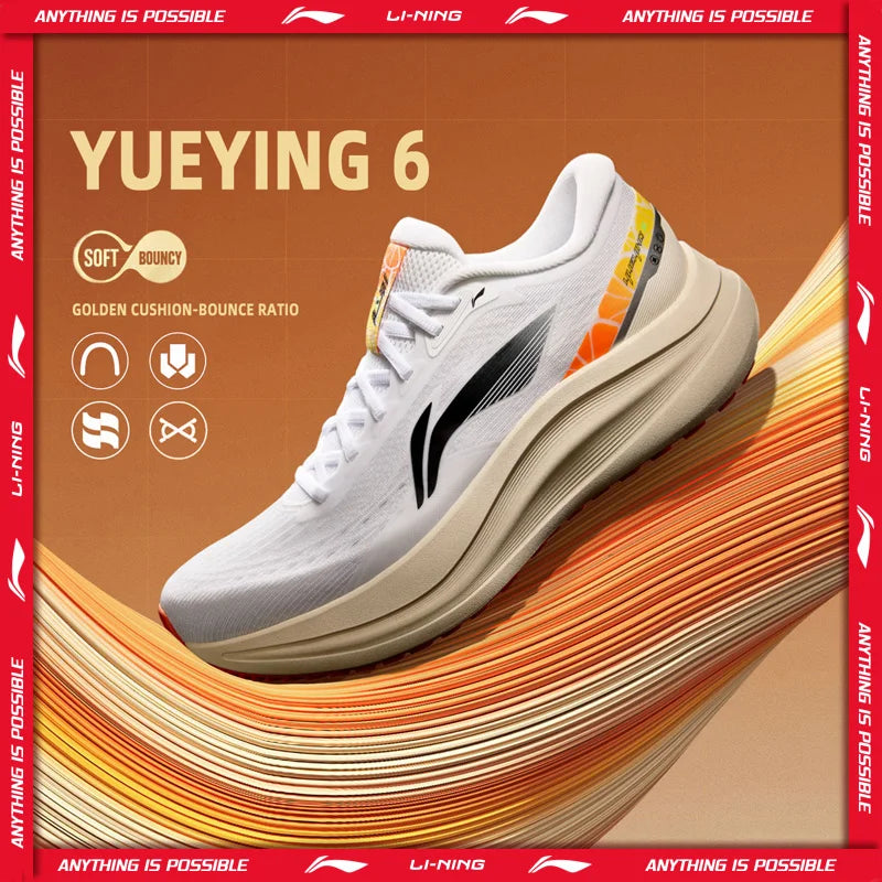 Men's Running Shoes - Air-Mesh Lace-Up Pair