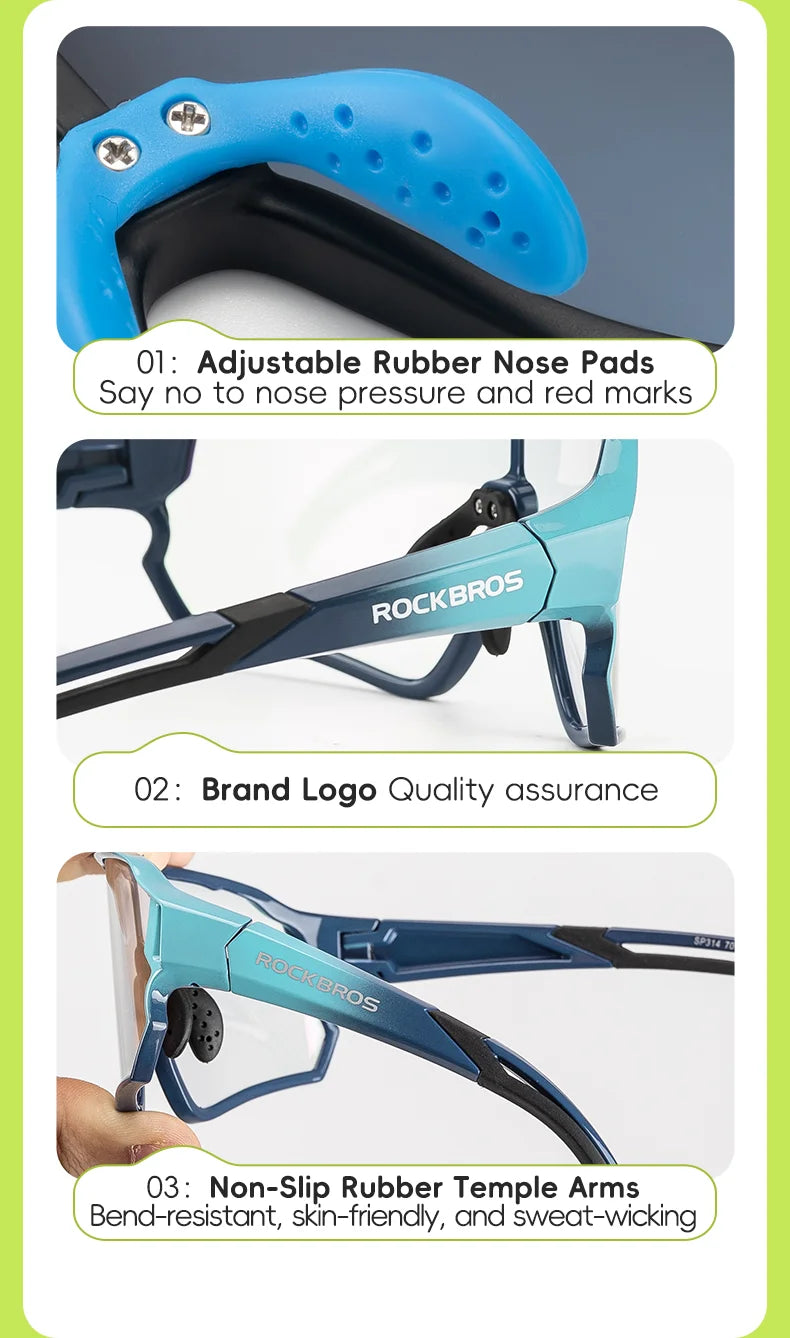 Kids Cycling Sunglasses - Photochromic and Polarized Options
