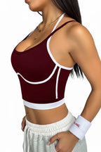 Women's Workout Top – Supportive Color Block