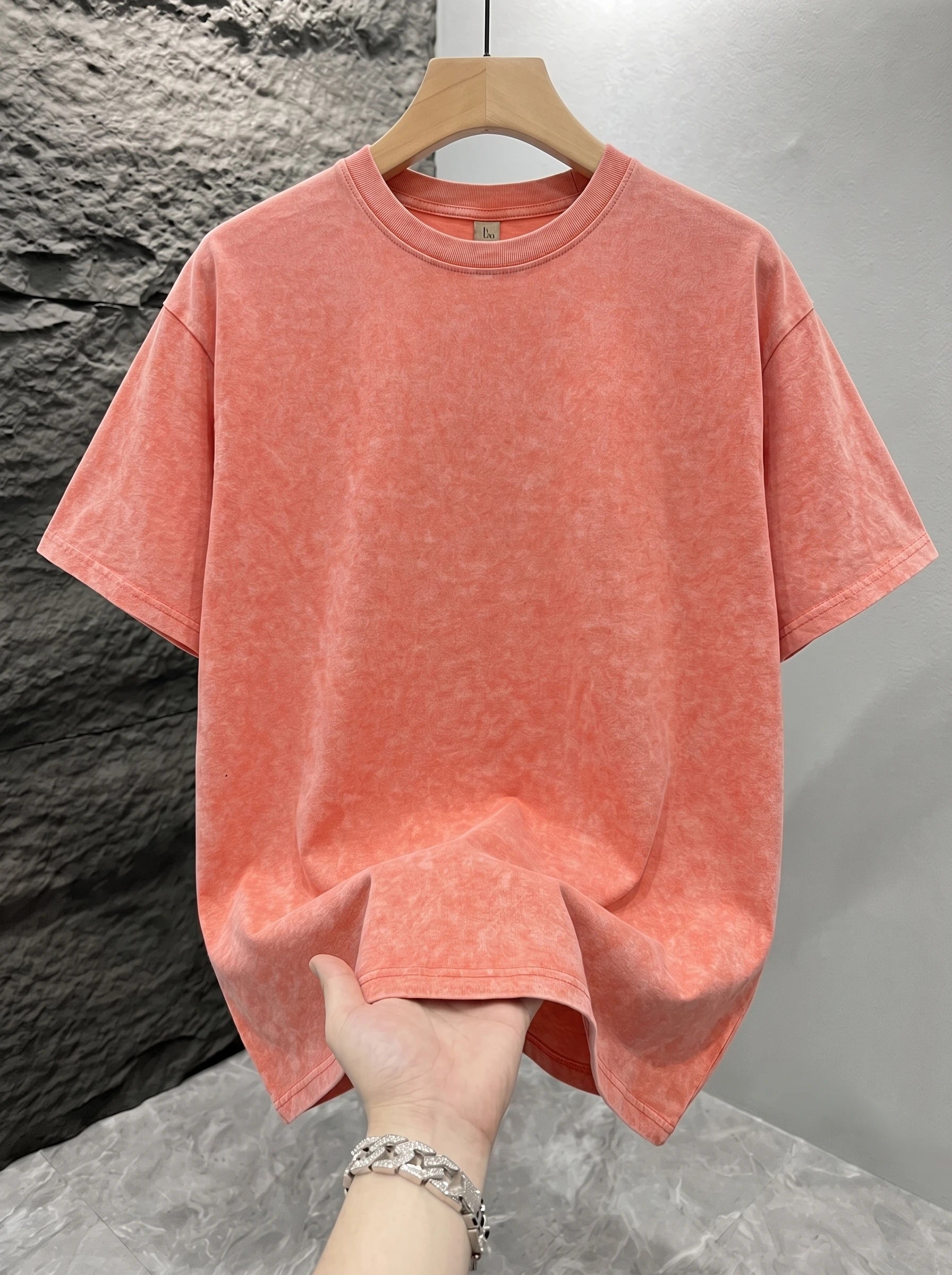 Men's Vintage Acid-Wash T-Shirt – Oversized Fit - product view 15