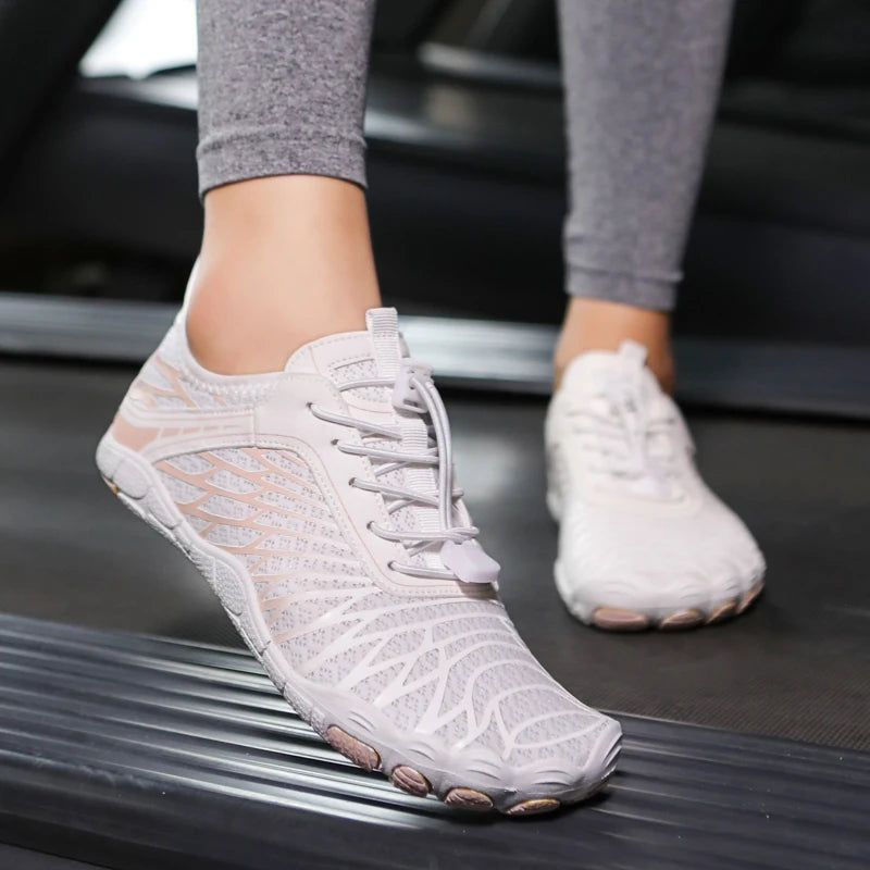Men's Water Shoes - Mesh Lace-Up Aqua Shoes