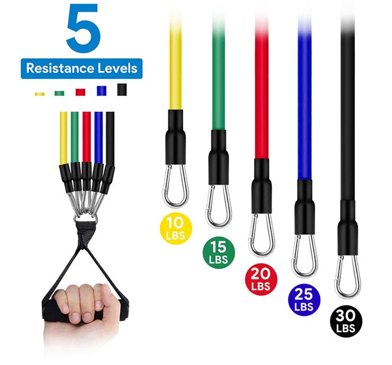 Resistance Band Set - 11-Piece Multi-Level Kit