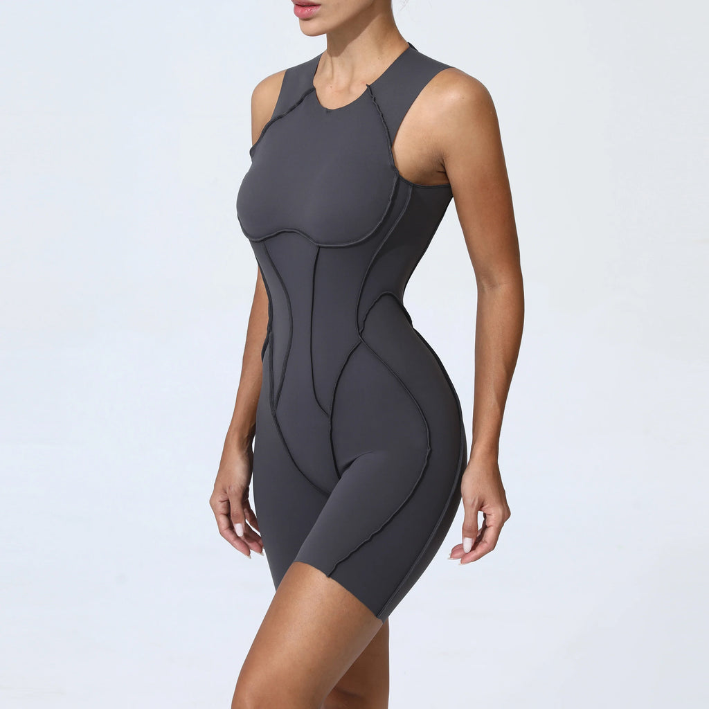 Women's Workout Jumpsuit – Padded Activewear Bodysuit