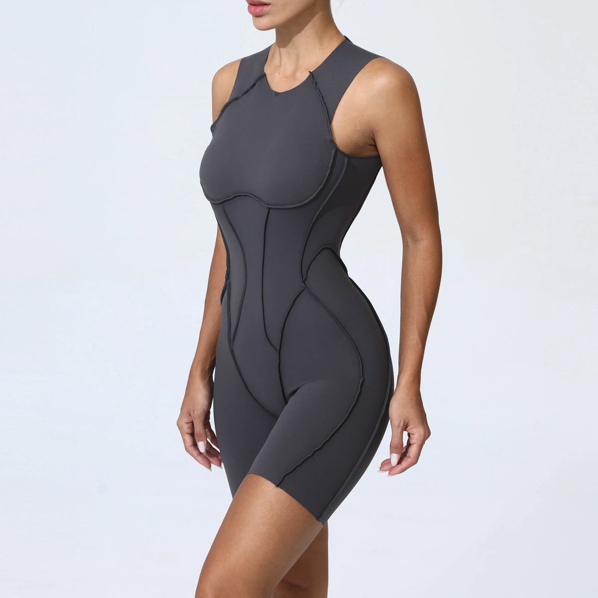 Women's Workout Jumpsuit – Padded Activewear Bodysuit