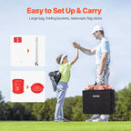 Backyard Golf Game - Portable Bucket Course Set