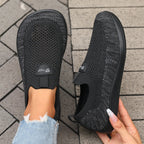 Women's Walking Shoes - Wide-Toe Slip-On Pair