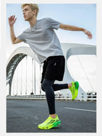 Men's Running Shoes - Air-Mesh Lace-Up Pair