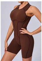 Women's Workout Jumpsuit – Padded Activewear Bodysuit