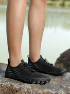Men's Water Shoes - Mesh Lace-Up Aqua Shoes