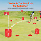 Backyard Golf Game - Portable Bucket Course Set